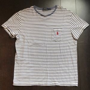 Striped polo tee